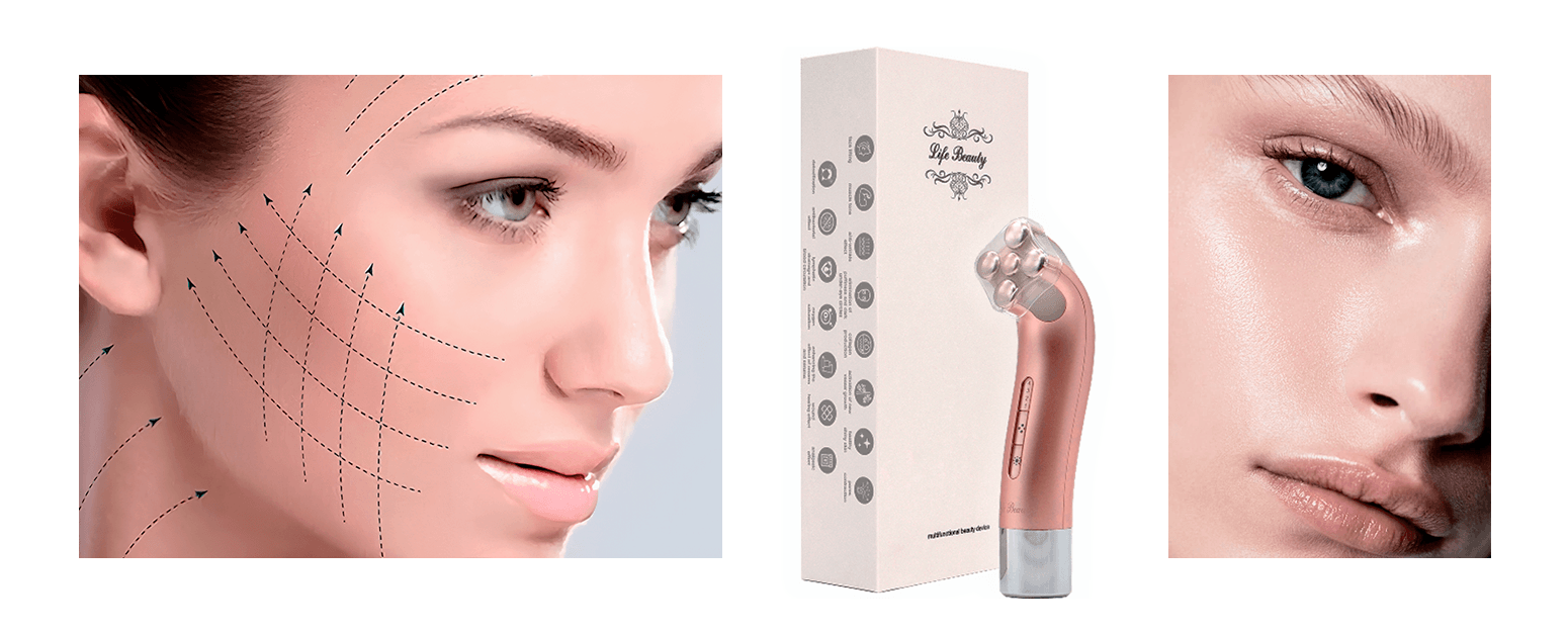 Прибор Life Beauty с RF-лифтингом и светотерапией для лица и шеи